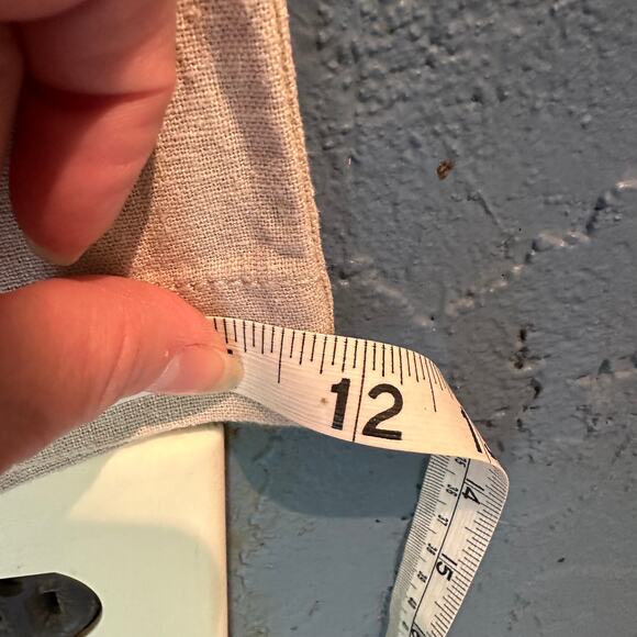 Honestee Size Medium Linen Blend Pants Light Khaki Timeless Classic Cool Comfy - Picture 6 of 9